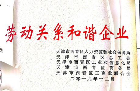 2019年勞動關(guān)系和諧企業(yè)